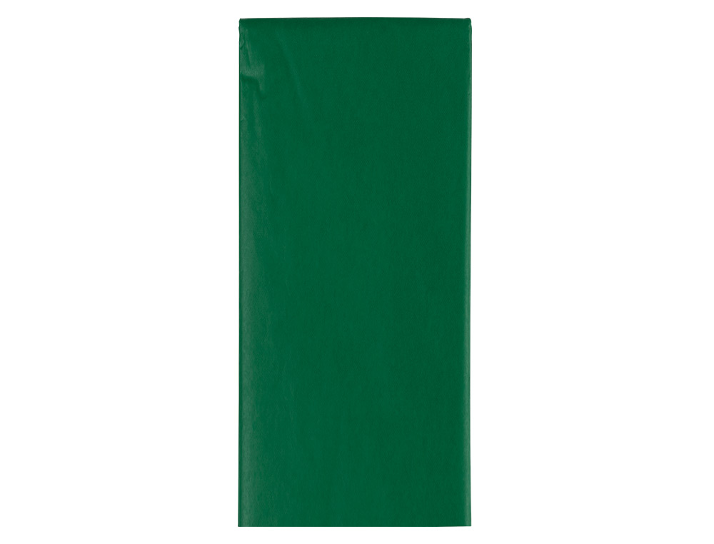 PAPEL SEDA LIDERPAPEL 52 X 76 CM 18 GR VERDE ESCURO