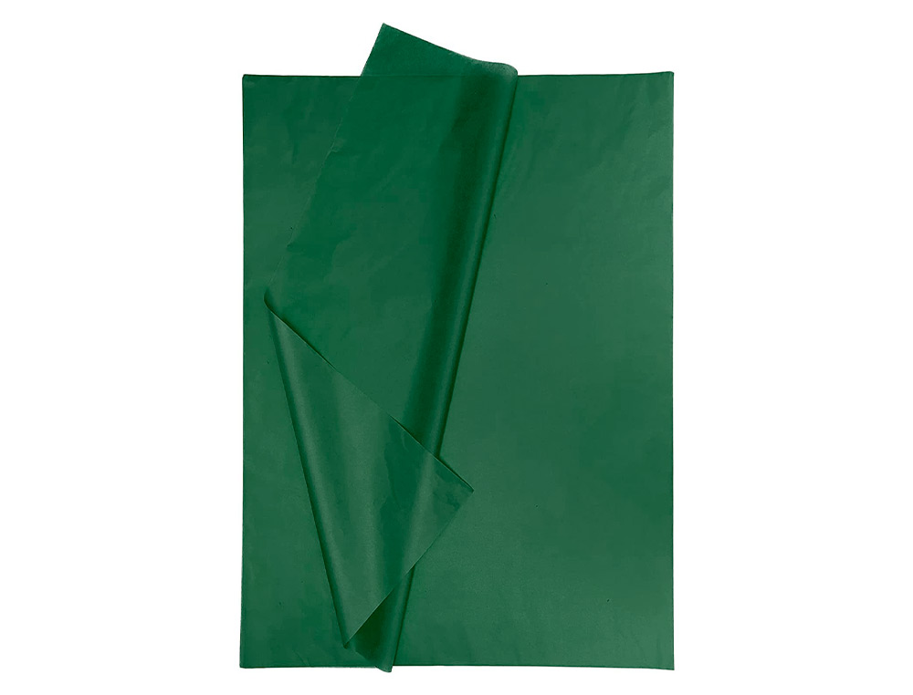 PAPEL SEDA LIDERPAPEL 52 X 76 CM 18 GR VERDE ESCURO