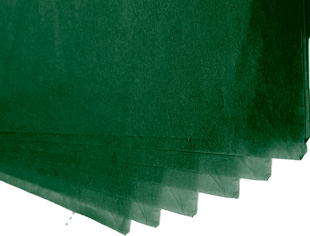 PAPEL SEDA LIDERPAPEL 52 X 76 CM 18 GR VERDE ESCURO
