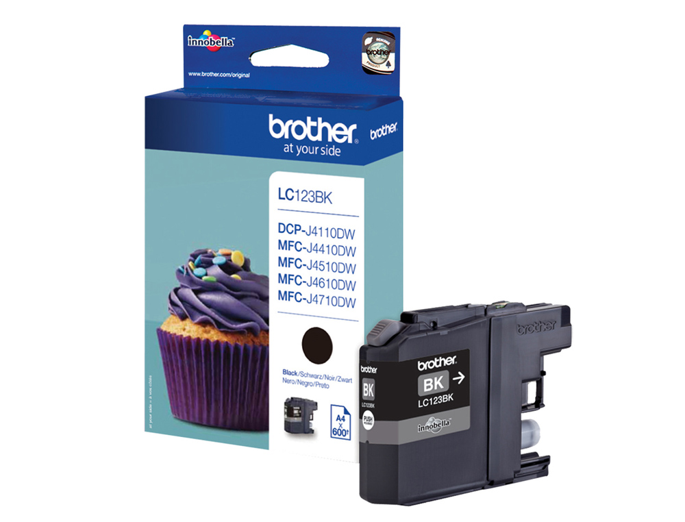 TINTEIRO BROTHER DCP-J132W/152W/552DW/752DW MFC-J470DW/650DW/870DW PRETO -600 PAG