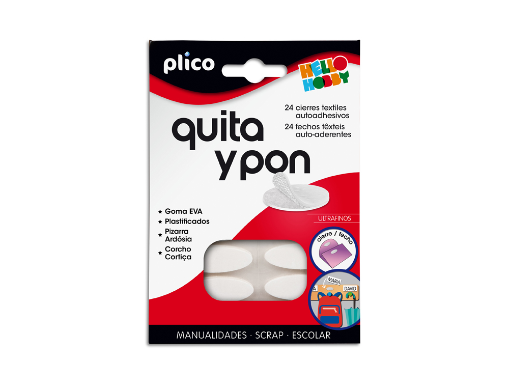 VELCRO AUTOADESIVO REDONDO 24 FECHOS