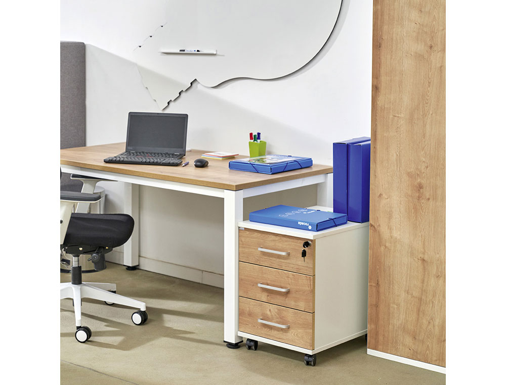 MESA DE ESCRITORIO ROCADA EXECUTIVE 2005AD02 ALUMINIO /CINZA 200X100 CM