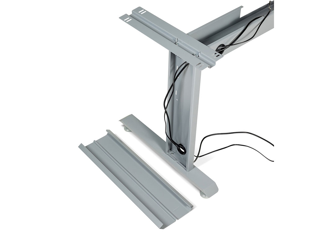 MESA DE ESCRITORIO ROCADA METAL 2003AC01 ALUMINIO /FAIA 180X80 CM