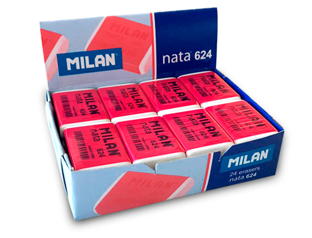 BORRACHA MILAN BRANCA NATA 624