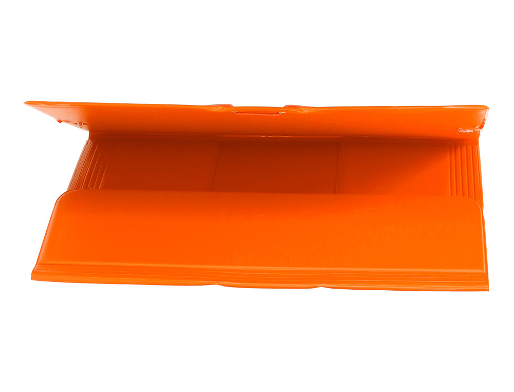 PASTA DE ELASTICOS LIDERPAPEL PLASTICO FOLIO ABA COR LARANJA