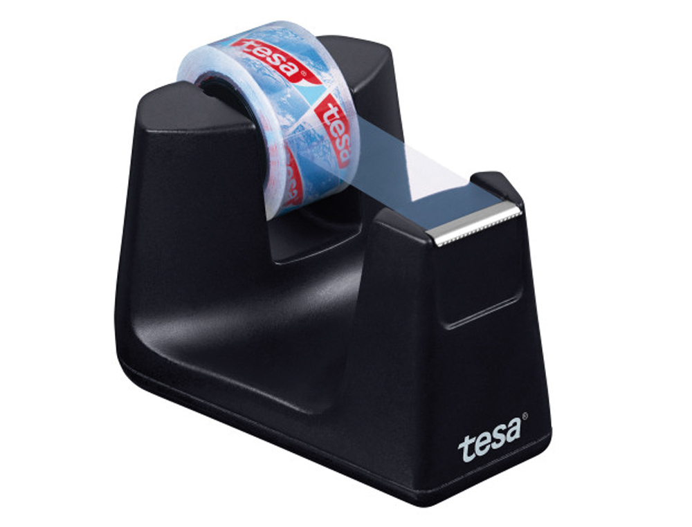DESENROLADOR TESA DE SECRETARIA PLASTICO EASY CUT SMAT PRETO PARA ROLO DE 33MX19 MM