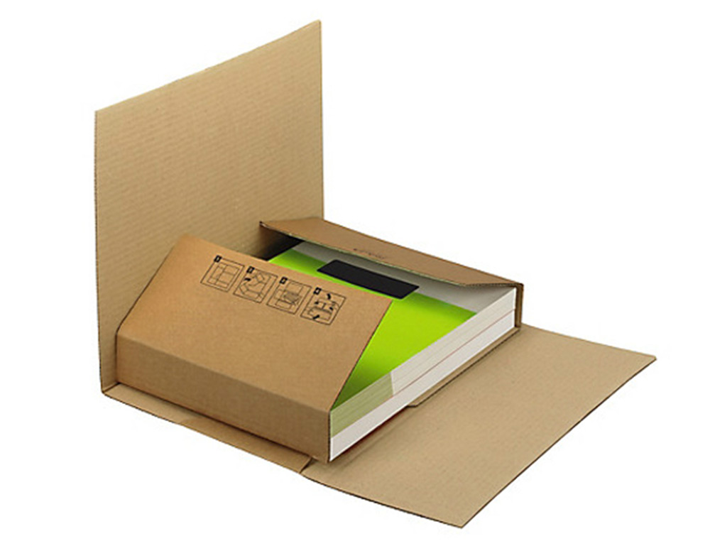 CAIXA PARA EMBALAR Q-CONNECT LIVRO MEDIDAS 300X240X60 MM ESPESSURA CARTAO 3 MM