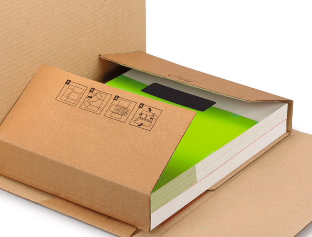 CAIXA PARA EMBALAR Q-CONNECT LIVRO MEDIDAS 300X240X60 MM ESPESSURA CARTAO 3 MM