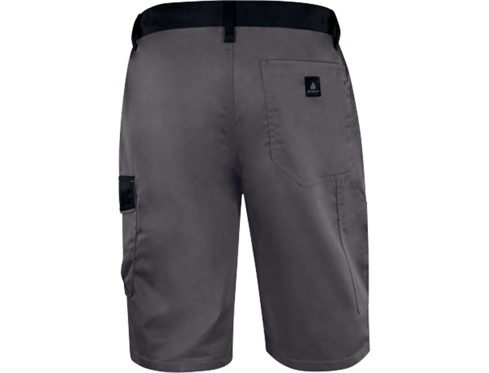 BERMUDA DELTAPLUS COM CINTURA AJUSTAVEL E 5 BOLSOS COR CINZA-VERDE TAMANHO XXXL