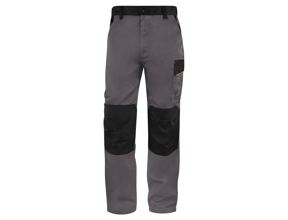 CALÇAS DELTAPLUS COM CINTURA AJUSTAVEL E 5 BOLSOS COR CINZA - VERDE TAMANHO XXXL