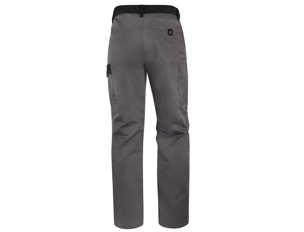 CALÇAS DELTAPLUS COM CINTURA AJUSTAVEL E 5 BOLSOS COR CINZA - VERDE TAMANHO XXXL