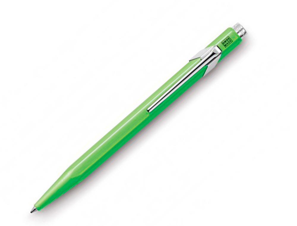 ESFEROGRFICA CARAN D'ACHE 849 FLUO VERDE LIMAO PONTA MEDIA