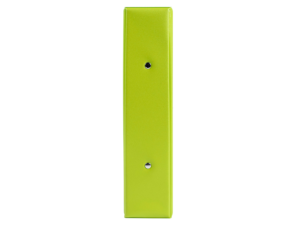 PASTA LIDERPAPEL CARTAO FORRADO PVC DIN A5 2 ANEIS 40 MM REDONDOS VERDE