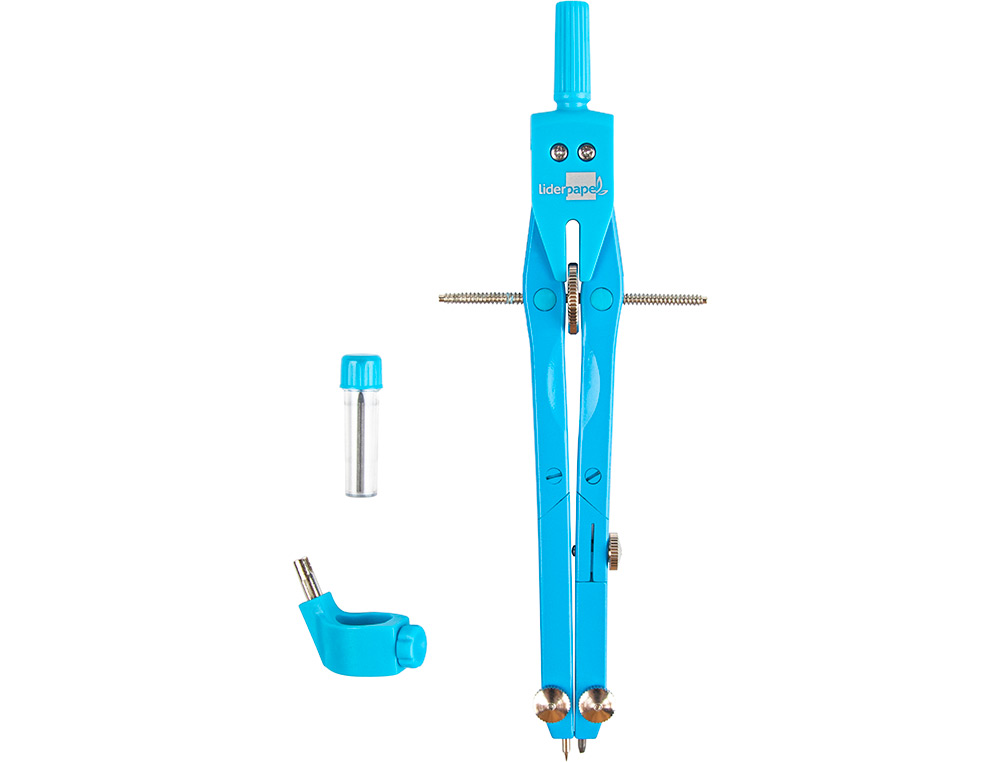 COMPASSO LIDERPAPEL MICROMETRICO COM ADAPTADOR COR