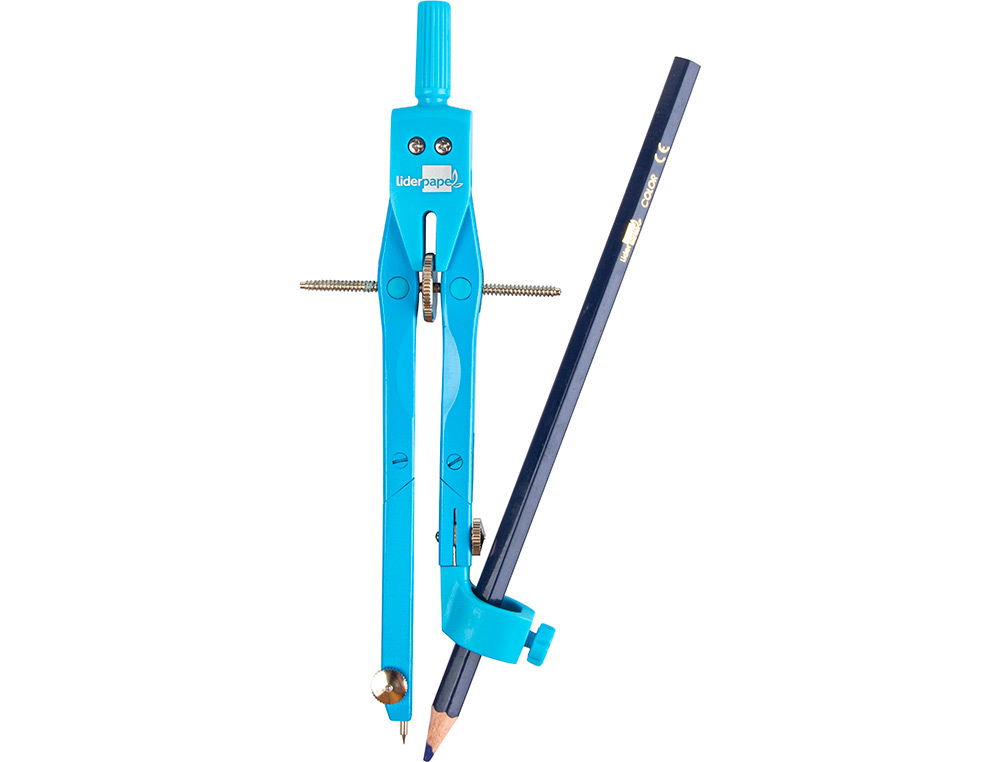 COMPASSO LIDERPAPEL MICROMETRICO COM ADAPTADOR COR