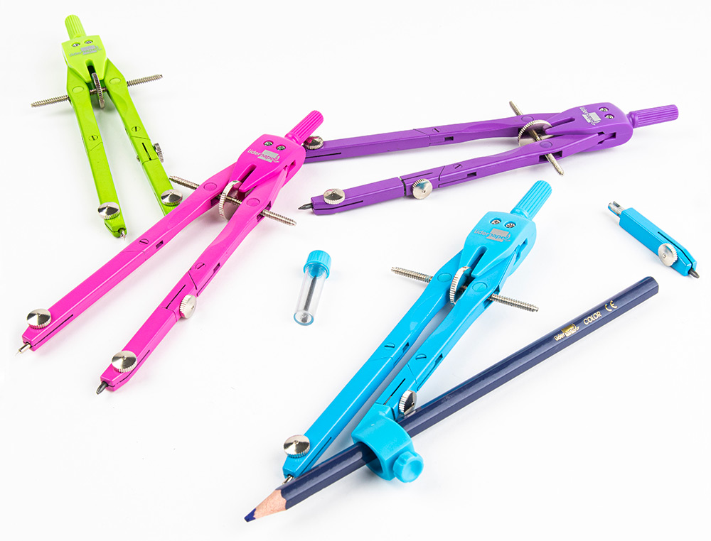 COMPASSO LIDERPAPEL MICROMETRICO COM ADAPTADOR COR