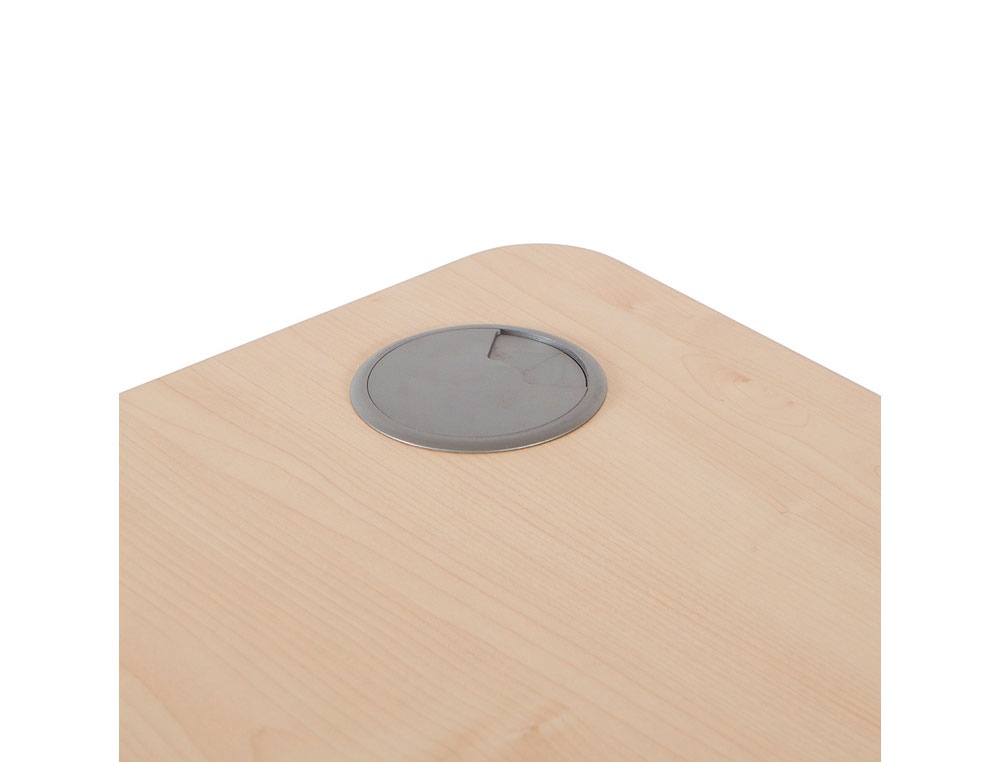 ALA PARA MESA ROCADA SERIE METAL 180X120 CM ESQUERDA ACABAMENTO AC04 BRANCO
