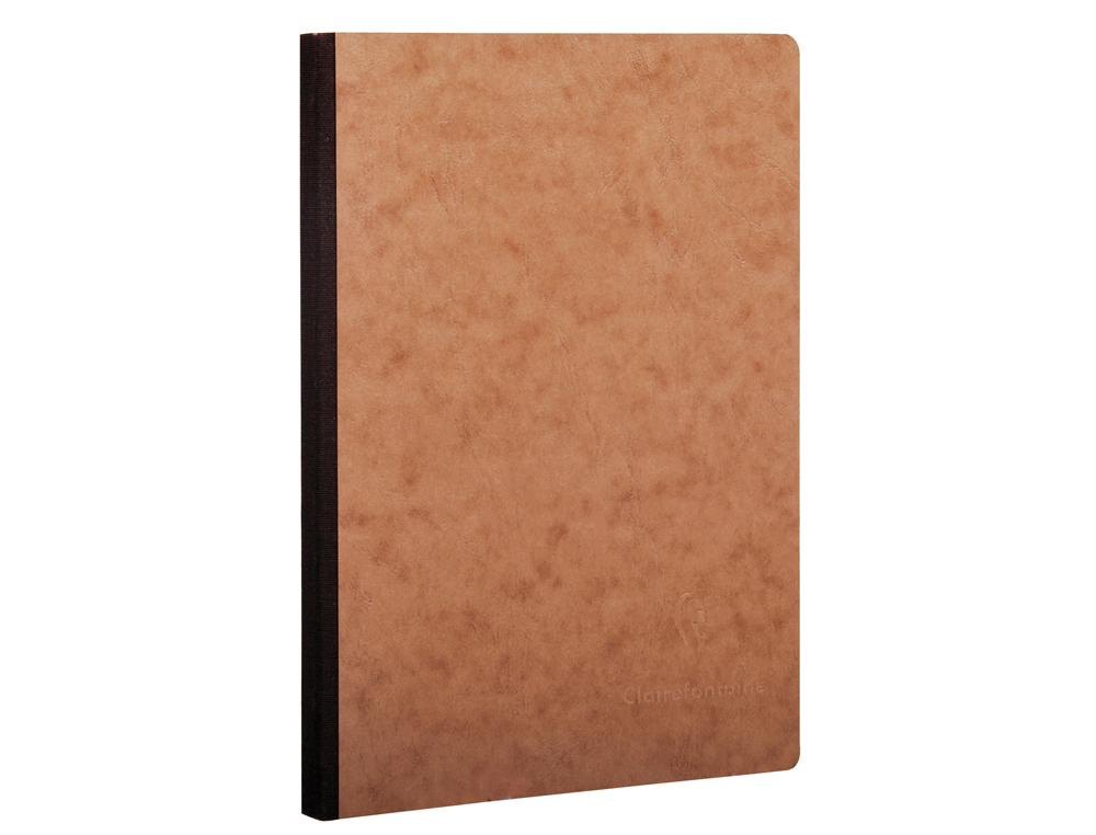 CADERNO CLAIREFONTAINE CAPA CARTOLINA DIN A4 PAUTADO 5 MM 96 FOLHAS COR KRAFT