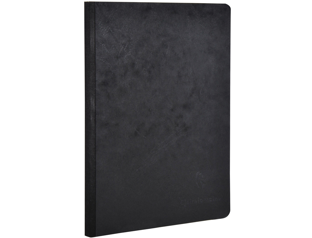 CADERNO CLAIREFONTAINE CAPA CARTOLINA DIN A5 PAUTADO 5 MM 96 FOLHAS COR PRETO
