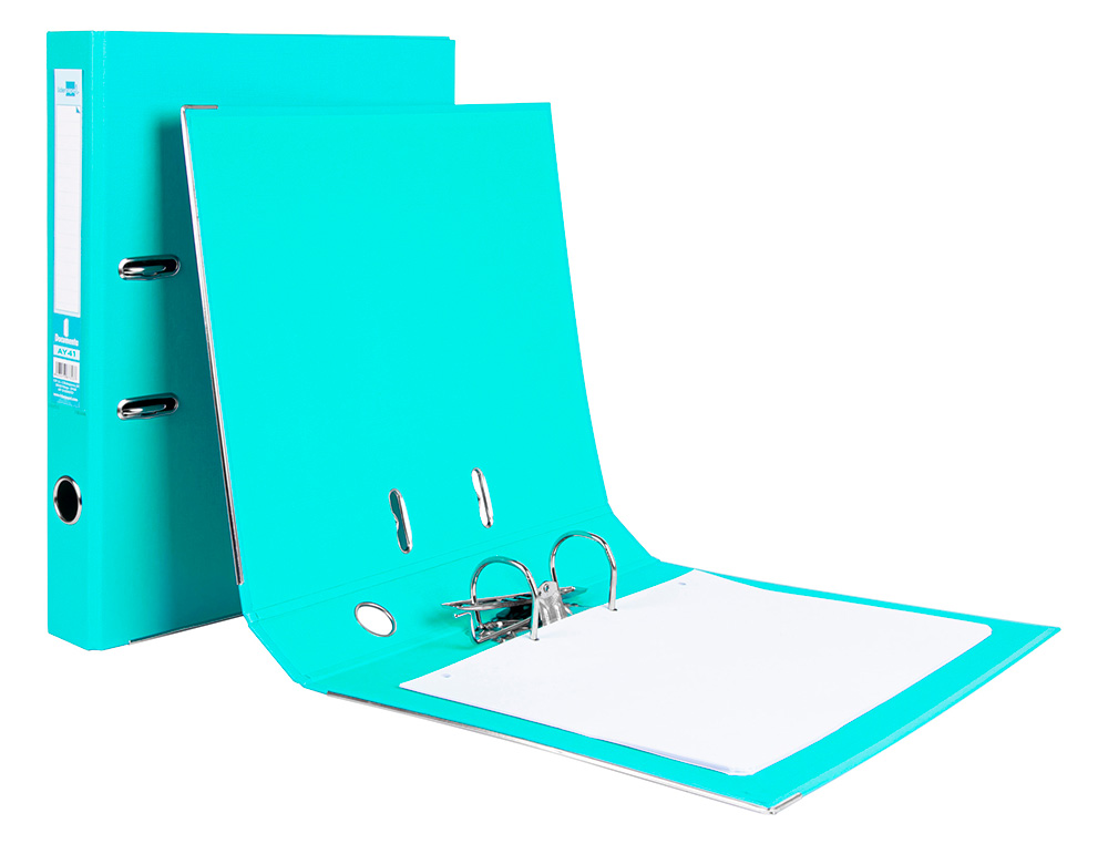 PASTA DE ARQUIVO DE ALAVANCA LIDERPAPEL DOCUMENTA PVC FOLIO LOMBADA 52 MM VERDE CLARO