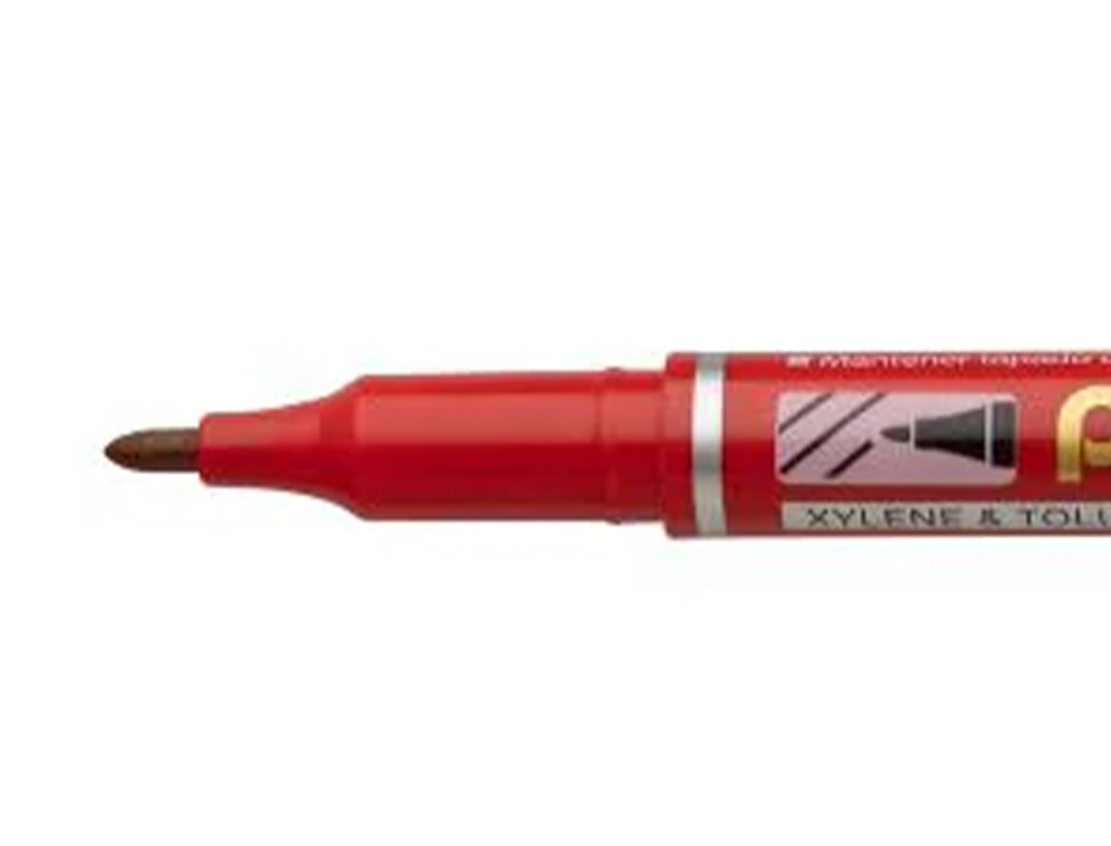 MARCADOR PENTEL PARA ACETATO RETROPROJECAO PERMANENTE NM470 PONTA GROSSA DE 2,4 MM COR VERMELHO