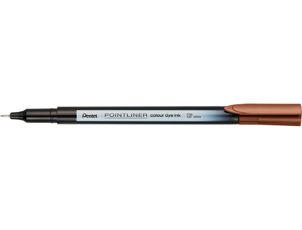 MARCADOR PENTEL DE FIBRA POINTLINER CASTANHO AVEL 0,4 MM