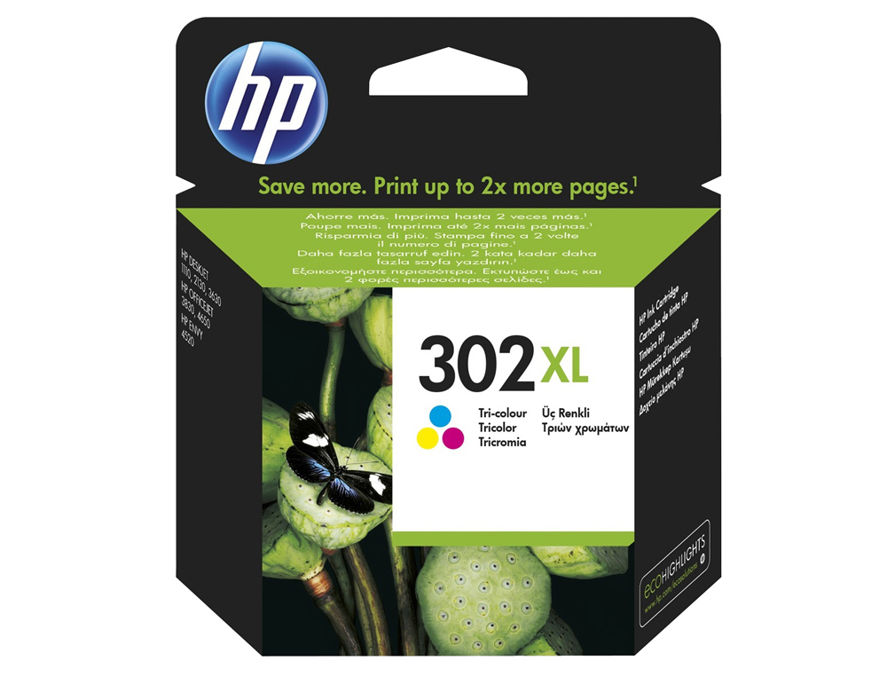 TINTEIRO HP 302 XL ENVY 4524 / 4527 / 4528 / 4521 TRICOR 330 PAG