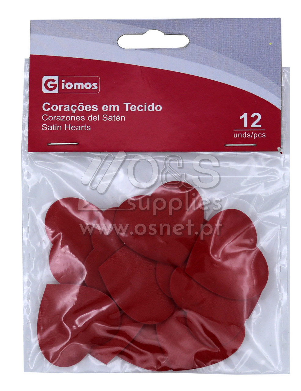BL C/12 CORACAO TECIDO GIOMOS