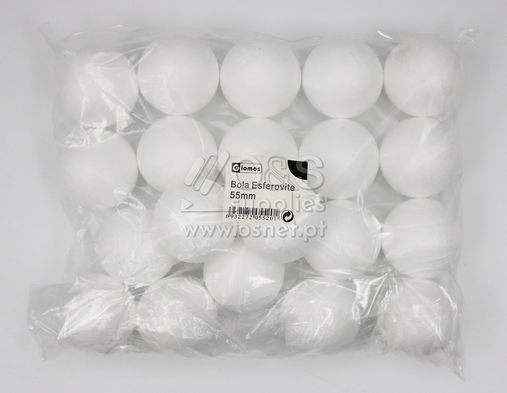 EMB. C/20 BOLAS ESFEROVITE 55MM