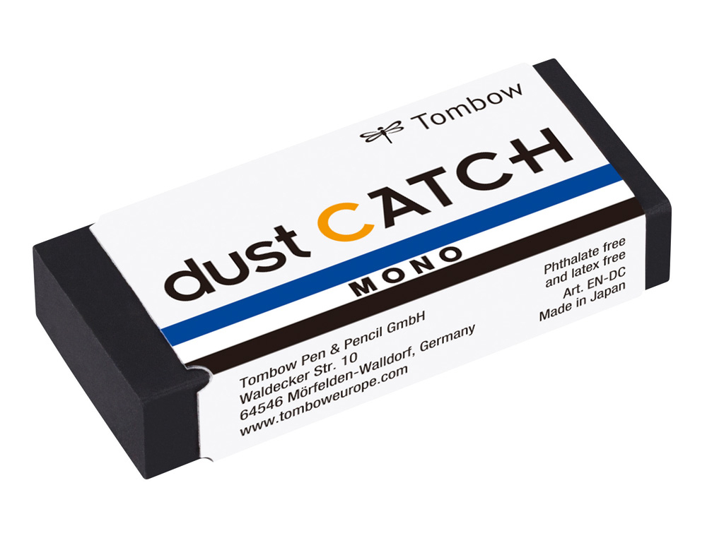 BORRACHA TOMBOW MONO DUST CATCH POLIMERA PVC PRETO CAIXA DE 20 UNIDADES