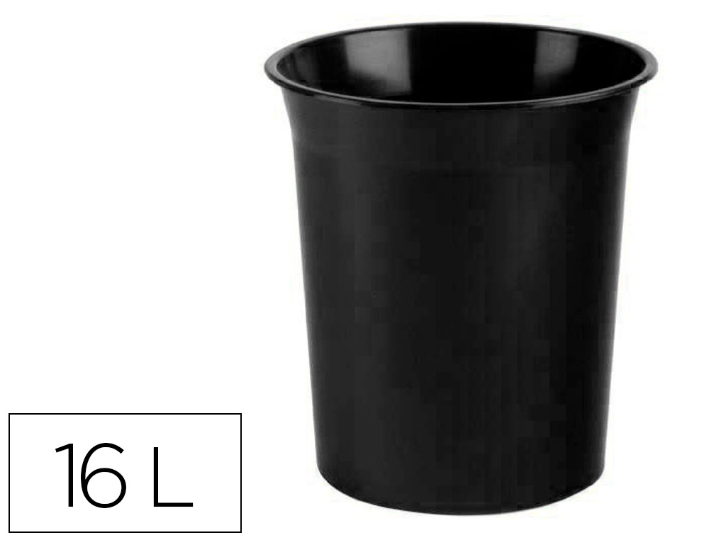 CESTO DE PLASTICO ARCHIVO 2000 ANTIMICROBIANA SANITIZED PLASTICO PRETO 16 LITROS 290X310 MM