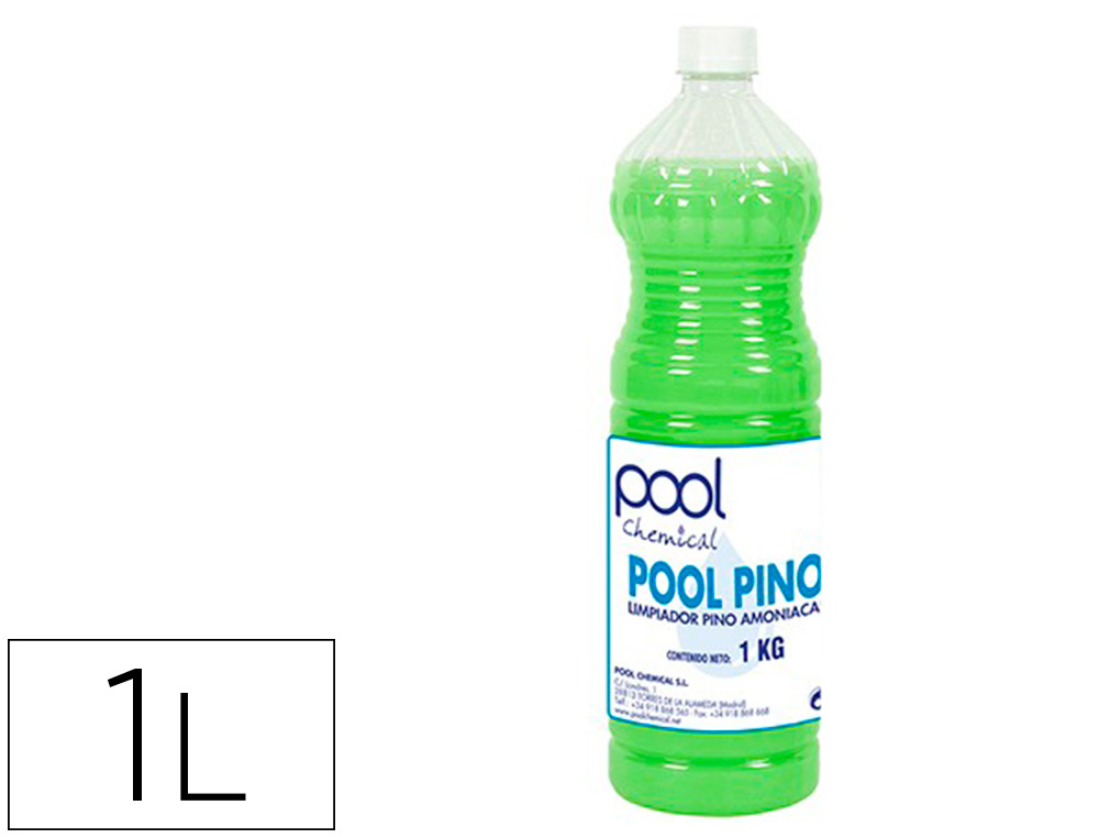 LIQUIDO DE LIMPEZA AMONIACAL POOL CHEMICAL AROMA PINHO GARRAFA 1 LITRO