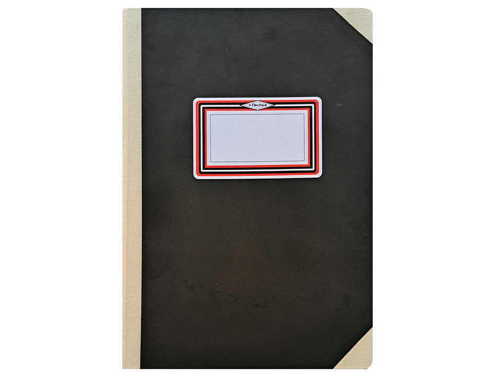 LIVRO FLECHA ALMACO A4+ LISO 200 FLS PRETO
