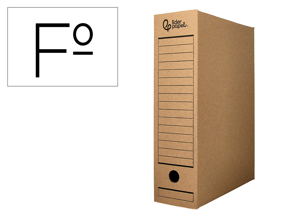 CAIXA PARA ARQUIVO MORTO LIDERPAPEL FOLIO CARTAO RECICLADO 325 GR LOMBADA 100 MM KRAFT 365X100X251 MM