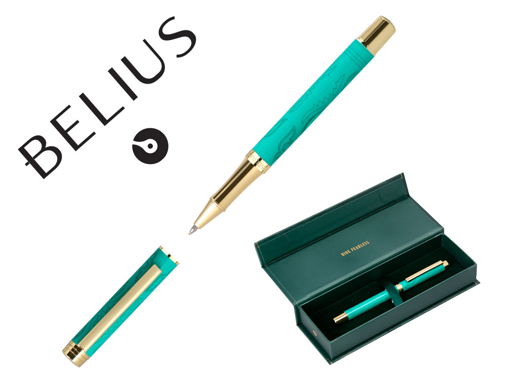 ROLLER BELIUS WILD WEST ALUMINIO COR VERDE DOURADO TINTA COR PRETO CAIXA DE DESIGN