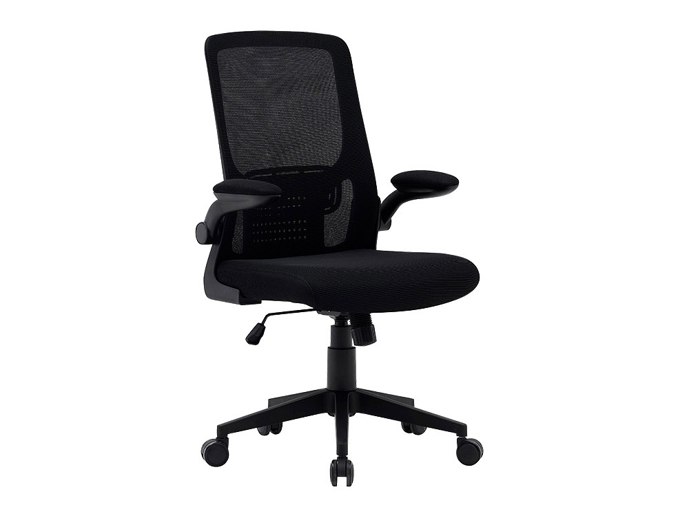 CADEIRA DE ESCRITORIO Q-CONNECT ALBA MALHA BASE METALICA ALT MAX 1110 LARG 610 PROF 580 RODAS PREMIUM COR PRETO