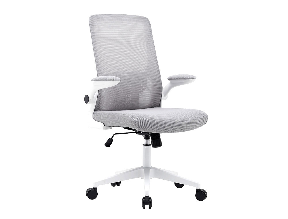 CADEIRA Q-CONNECT ESCRITORIO ALBA MALHA BASE METALICA ALT MAX 1110 LARG 610 PROF 580 RODAS PREMIUM COR CINZA