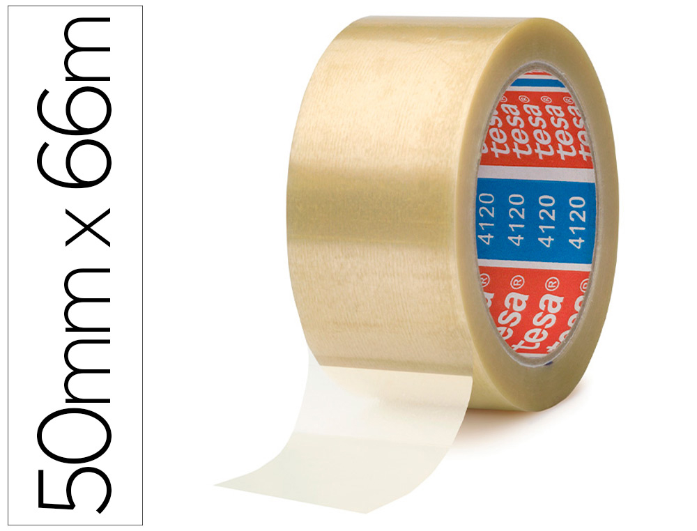 FITA ADESIVA TESA PVC COR TRANSPARENTE 66MTX50MM
