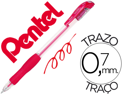 ESFEROGRAFICA PENTEL BP107 ROLLY VERMELHO