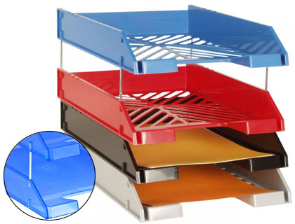 VARA ELEVADORA METALICA PARA BANDEJAS DE SECRETRIA REF. 715 FM 50 MM PACK DE 4 UNIDADES