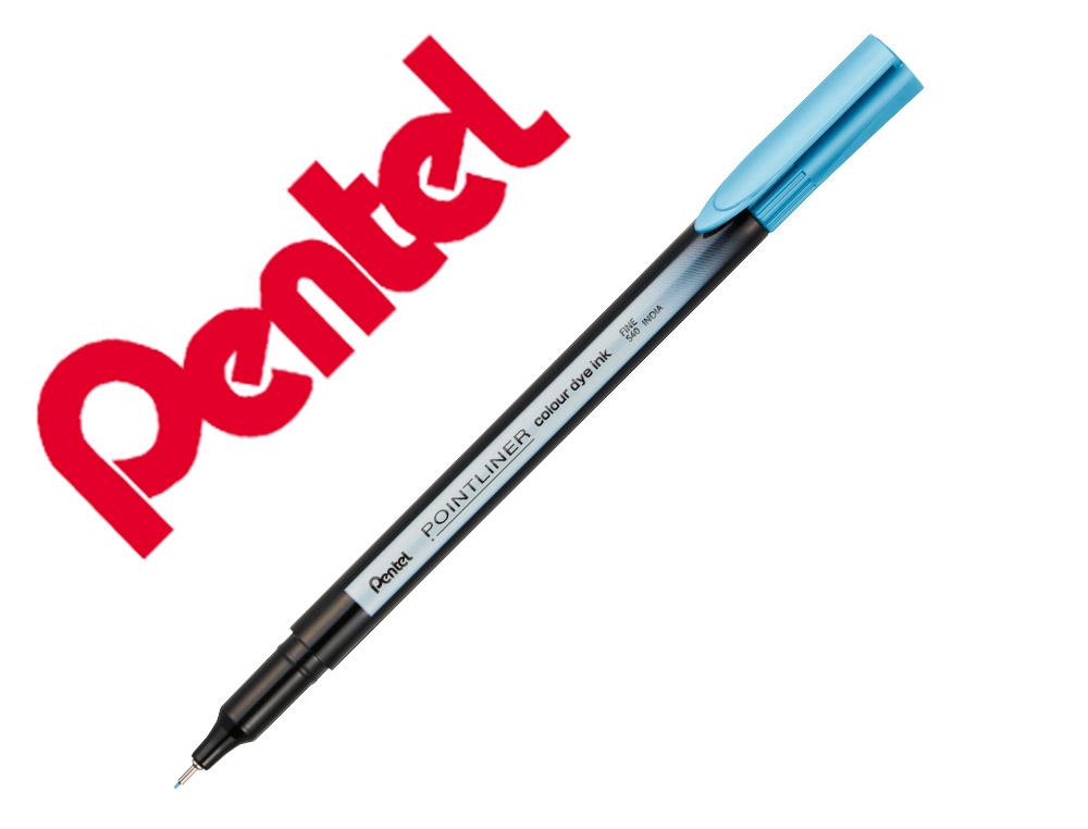 MARCADOR PENTEL DE FIBRA POINTLINER AZUL MAR 0,4 MM