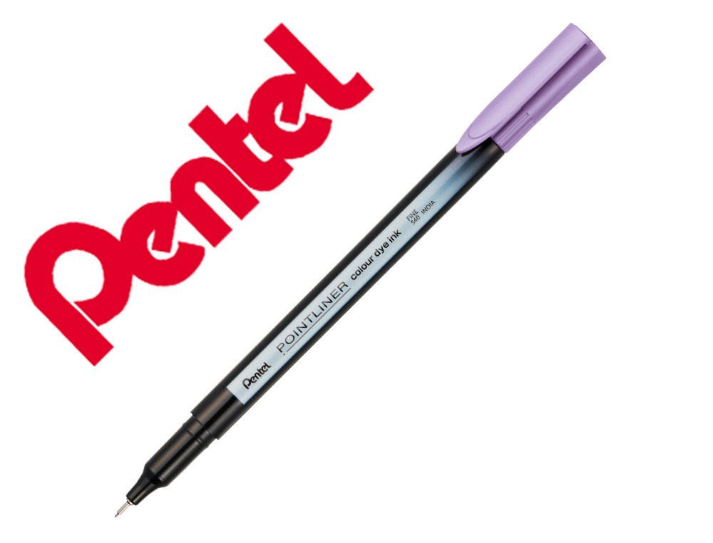 MARCADOR PENTEL DE FIBRA POINTLINER LAVANDA 0,4 MM