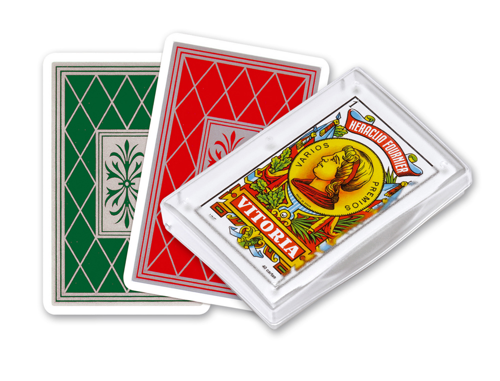BARALHO FOURNIER 40 CARTAS ESTOJO PLASTICO