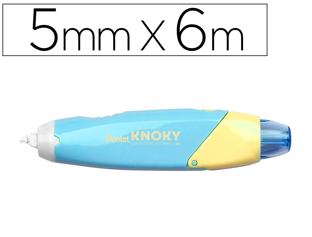 CORRETOR DE FITA PENTEL KNOKY 5MMX6M COR PASTEL AZUL CEU