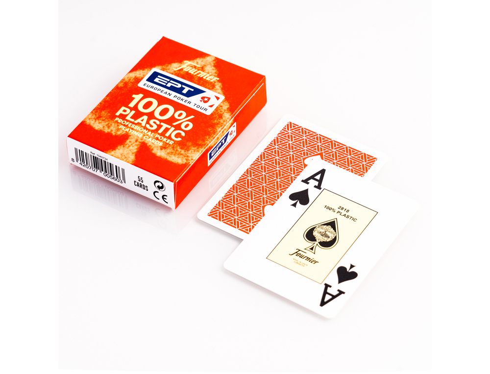 BARALHO FOURNIER POKER INGLES PLASTICO EUROPEAN POKER TOUR INDICE GIGANTE