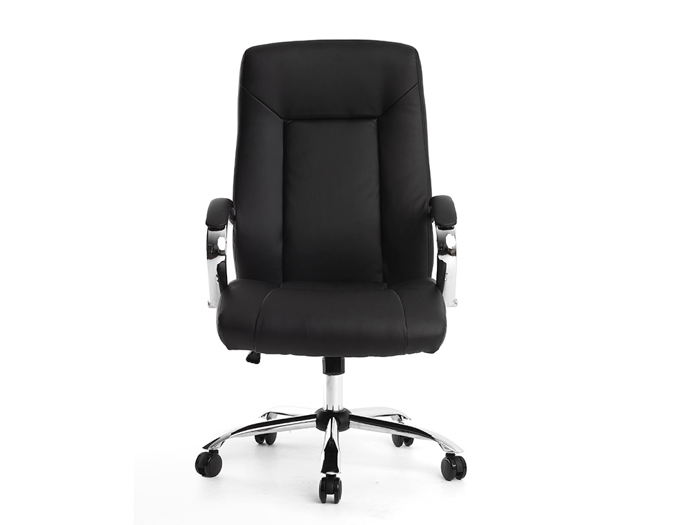 CADEIRA DE DIRECAO Q-CONNECT VERONA IMIT DE PELE BASE METAL ALT MAX 1210 MM LARG 650 MM PROF 730 MM RODAS PREMIUM COR PR