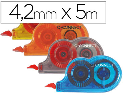 CORRETOR Q-CONNECT MINI BRANCO 4,2MM X 5 MT PACK 28 UNIDADES