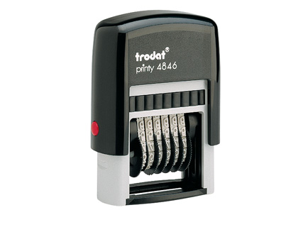 NUMERADOR MANUAL TRODAT 6 BANDAS 4 MM