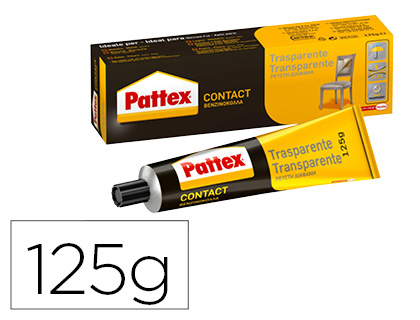 COLA PATTEX CONTACT TRANSPARENTE 125 GR