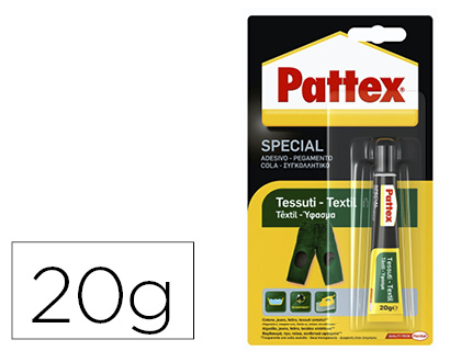 COLA PATTEX INSTANTANEA ESPECIAL TEXTIL 20 GR